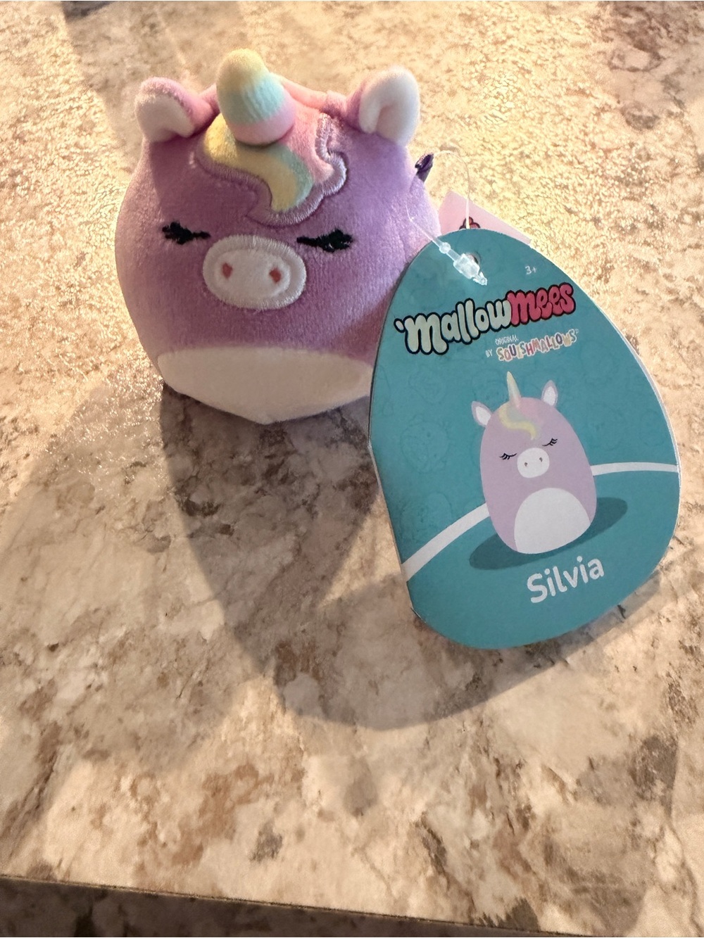 Squishmallow Mallowmees Plush Squishy Sensory Toy - Unicorn Silvia NWT